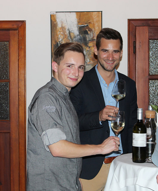 Sascha Karlovits und Michael Kramer im Laahener-Wirt. | Foto: Laahener Wirt