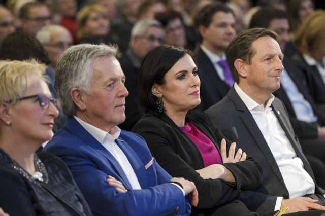 (c) 2018 - Politik, Landtagswahl 2018, ÖVP, Zukunftsgespräch Klagenfurt. - Bild zeigt: Kandidaten und Besucher