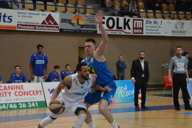 Luis Dabney war mit 24 Punkten wieder Topscorer bei den Oberwart Gunners.