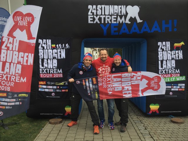 vl.nr. organistaor Michael Oberhauser, OÖ Botschafter Andreas Gindlhumer und Organisator Tobias Neugebauer-Monte