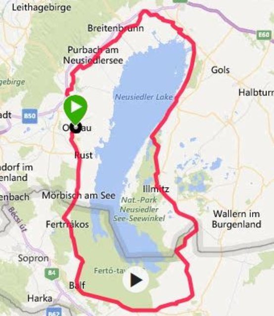 GPS Track Gindlhumer rund um den See