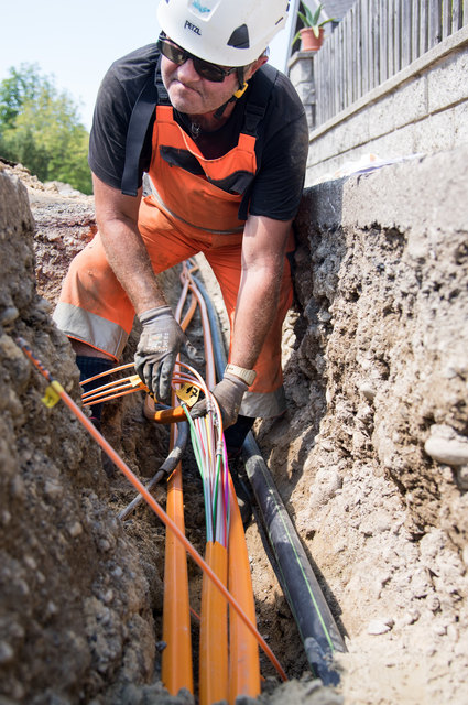 Der Breitband-Ausbau in Fischlham schreitet voran. | Foto: Energie AG