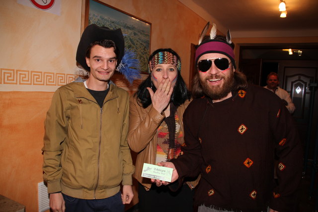 Haunsberg Indianer: Thomas Niederreiter mit Ulli Grabler und Paul Estrela.