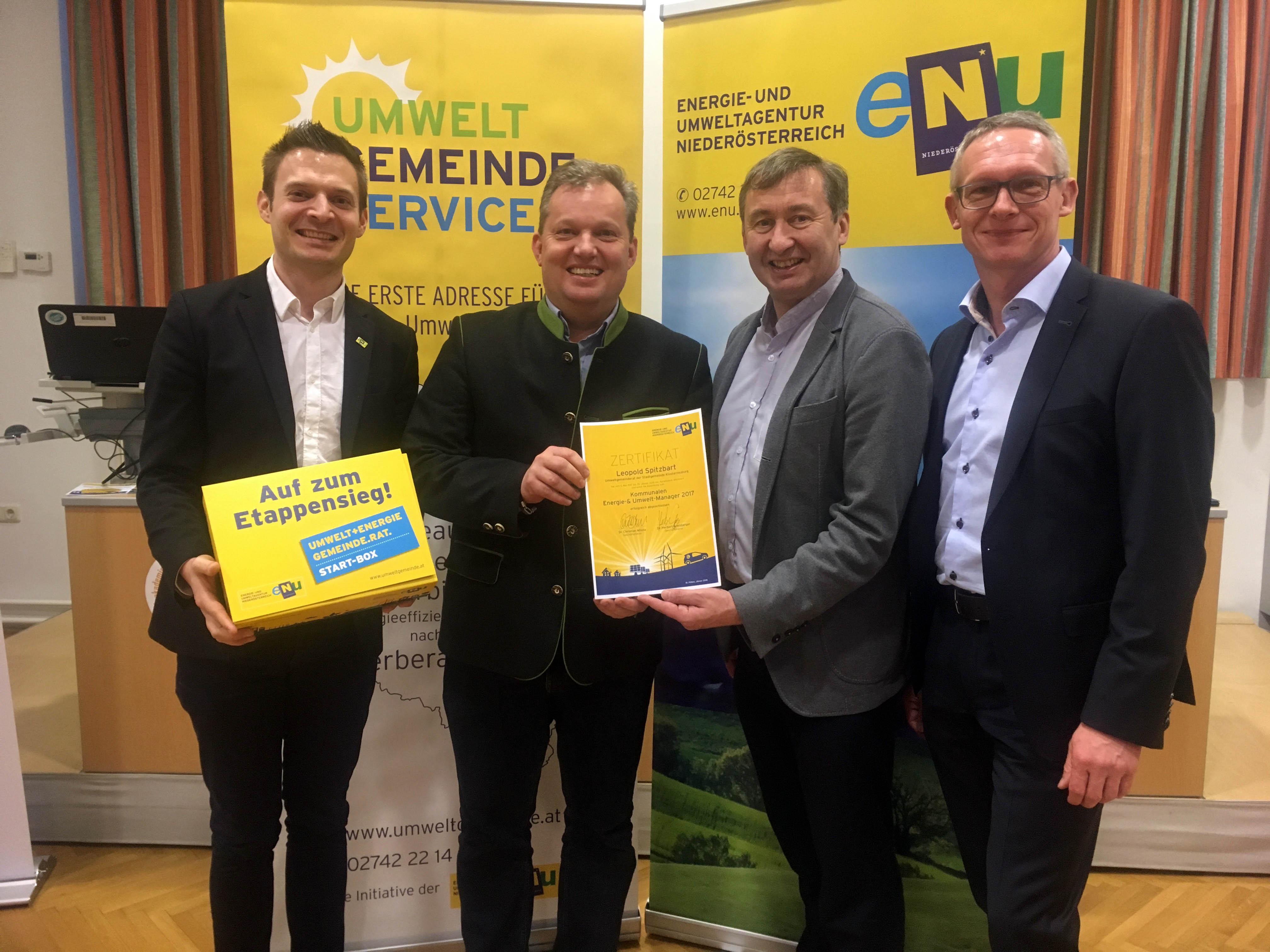 Umweltgemeinderat Leopold Spitzbart ist Klosterneuburgs erster zertifizierter Energie-& Umweltmanager.