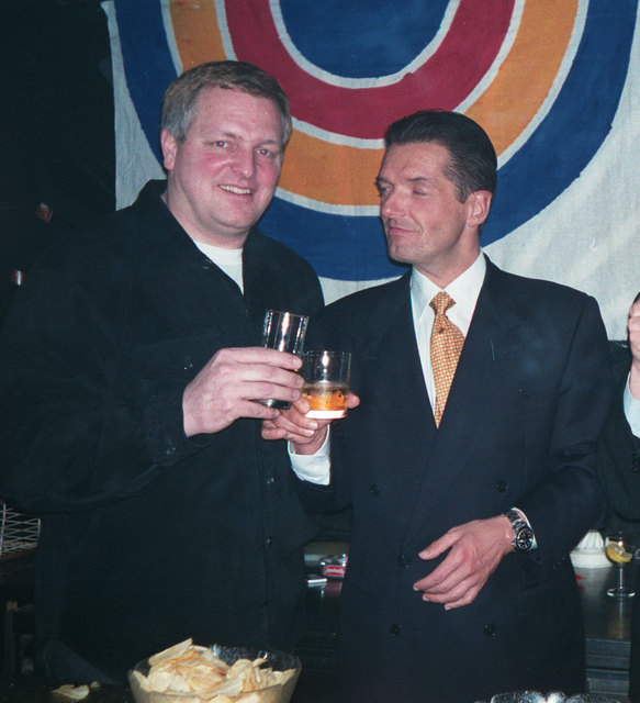 Hans Hölzel (Falco) und Conny de Beauclair im U4 Oktober 1995. | Foto: Conny de Beauclair