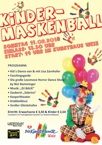 Kindermaskenball der Kinderfreunde Weiz