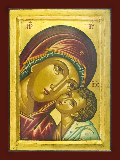 Ikone Maria mit Kind.