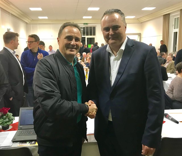 Generationenwechsel bei der Bezirks-SPÖ: LR a.D. Helmut Bieler gratuliert Nachfolger LR Hans Peter Doskozil