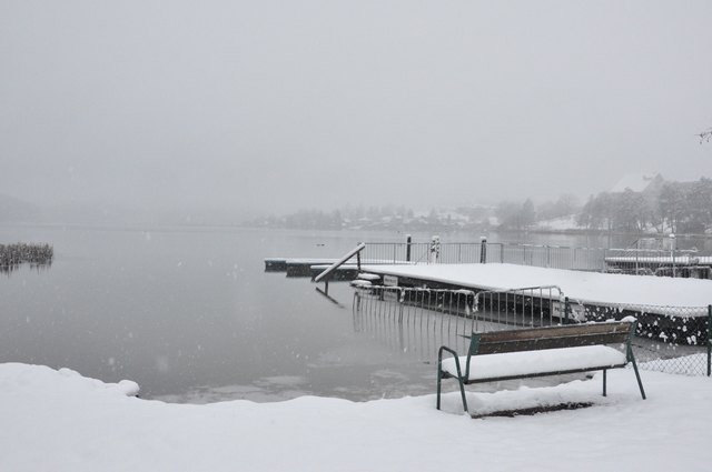 Der idyllische Blick auf den See ist wohl das einzige was der fünfköpfigen Familie bleibt | Foto: woche/aw