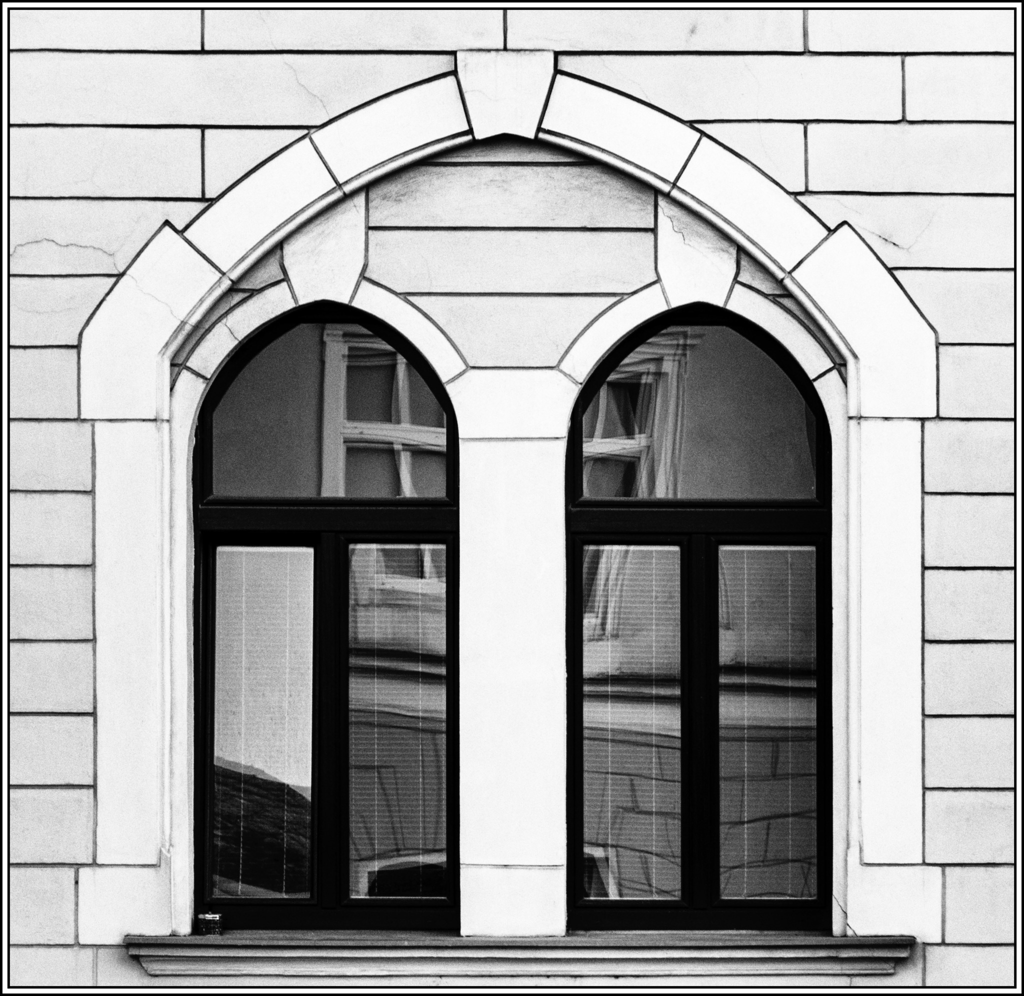 Fenster in Schwarz/Weiß - Korneuburg