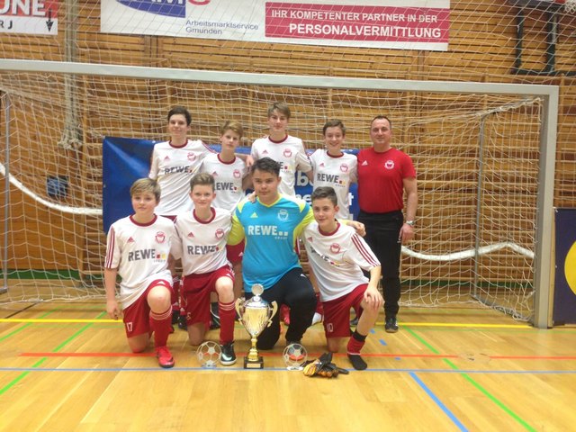 Das U15-Team der Askö Ohlsdorf freut sich über den Turniersieg in Gmunden. | Foto: ASKÖ Ohlsdorf