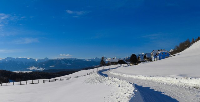 Weites Land, Sonnenschein, viel Schnee... hier bei Haiden-Sonnseiten.