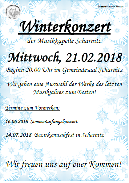 Winterkonzert MK Scharnitz