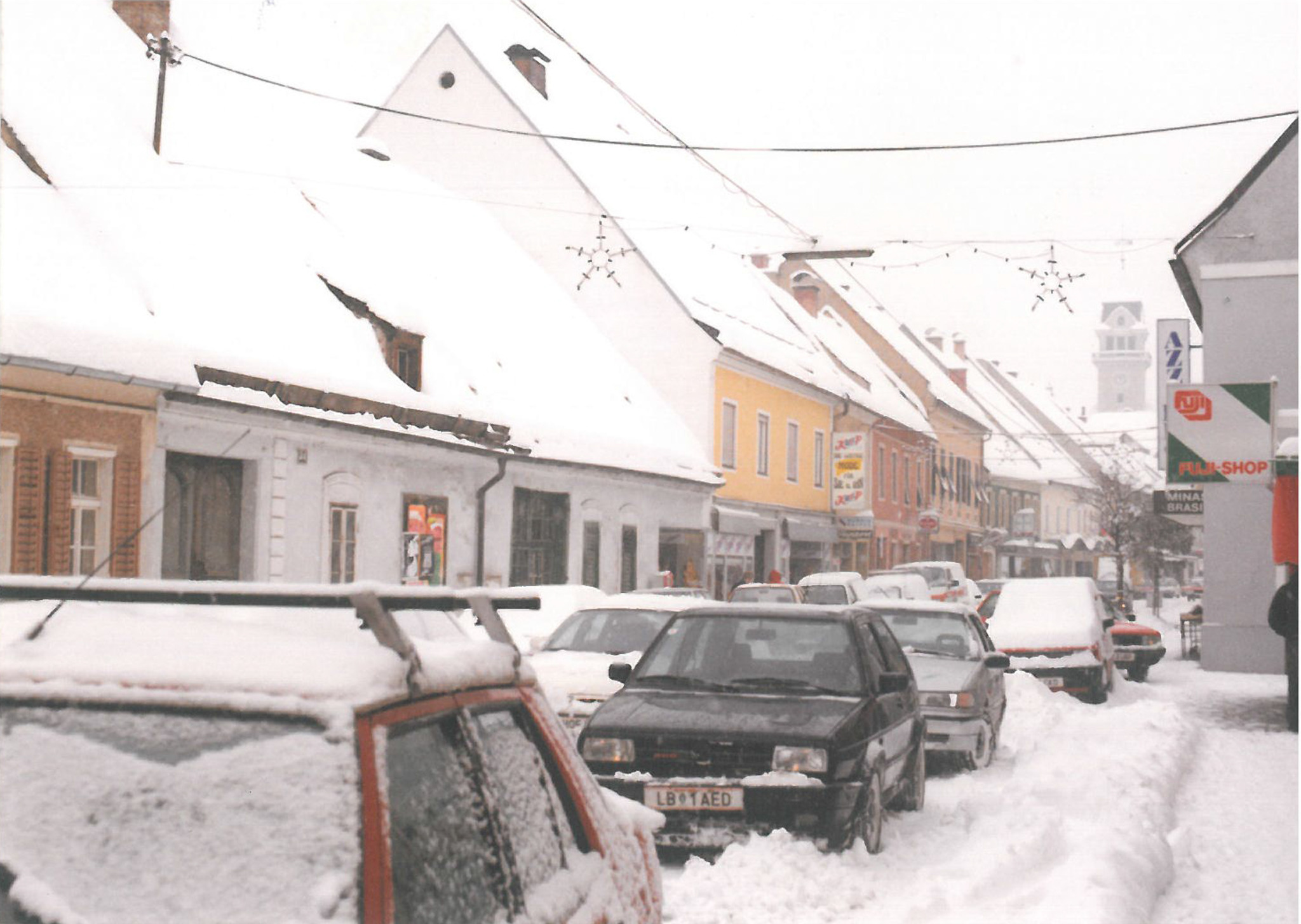 Ein schneereicher Winter im Jahr 1993 Leibnitz