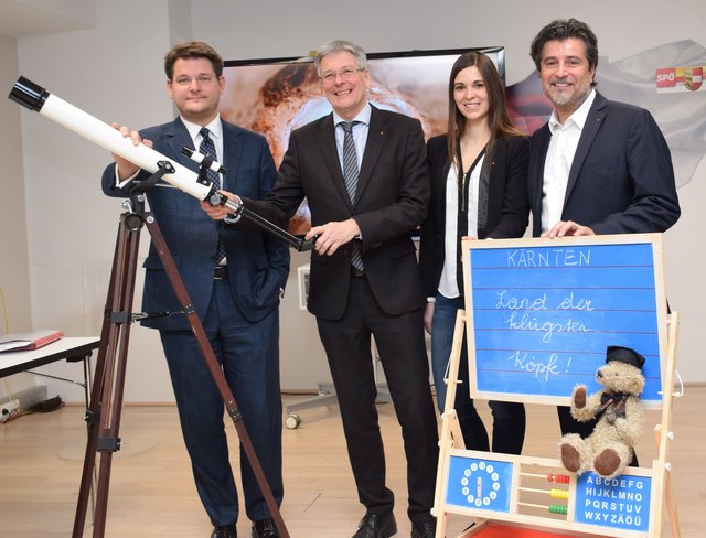 SPÖ will Kärnten zum Land der klügsten Köpfe machen!