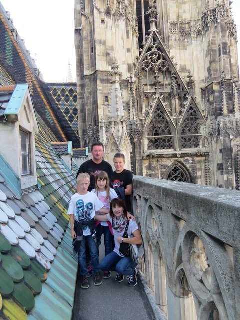 Hoch oben am Stephansdom