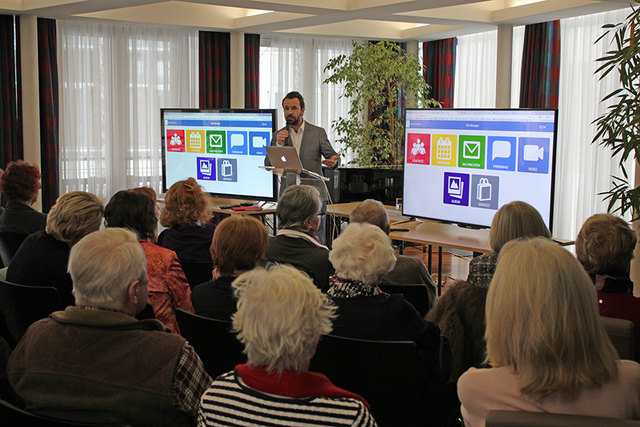 Vorstellung der neuen "Residenz-App" von "use it!" in der Residenz Mirabell.