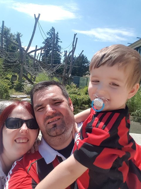 Lukas erster Besuch im Tierpark Schönbrunn mit Mama und Papa