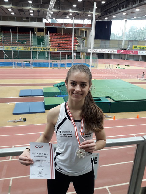 Carina Woschnigg konnte sich über die Silbermedaille freuen. | Foto: KK