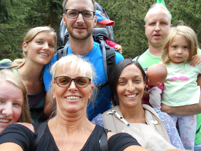 Gemeinsam schaffen wir es ganz nach oben, Selfi nach einem Wandertag