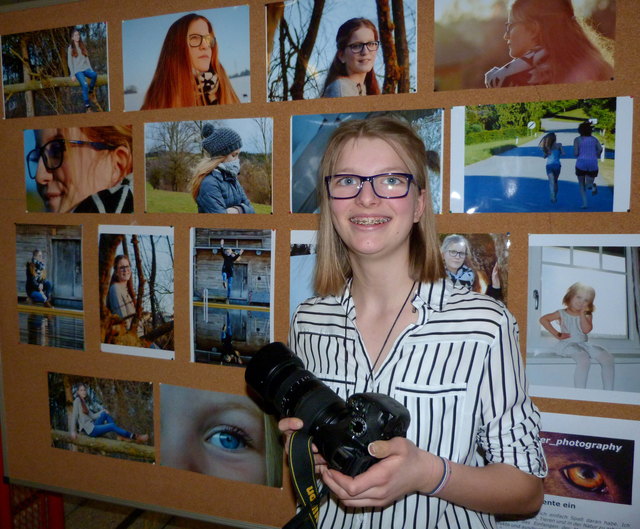 Verena Reiter mit ihrer ersten Foto-Ausstellung
