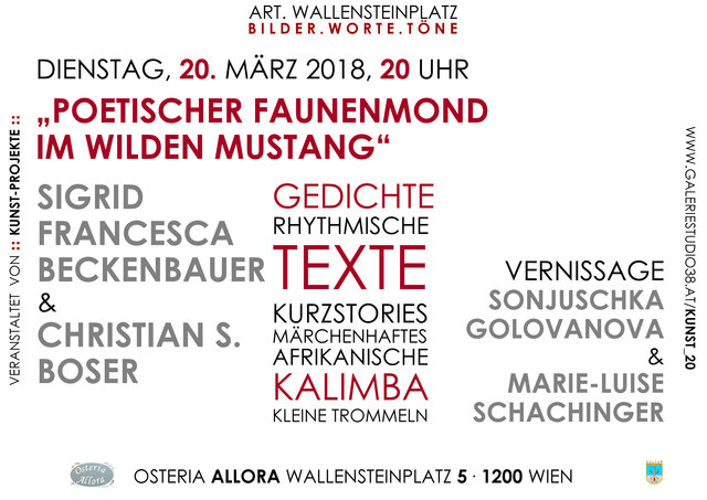 bilder.worte.töne Lesung 20. März 2018