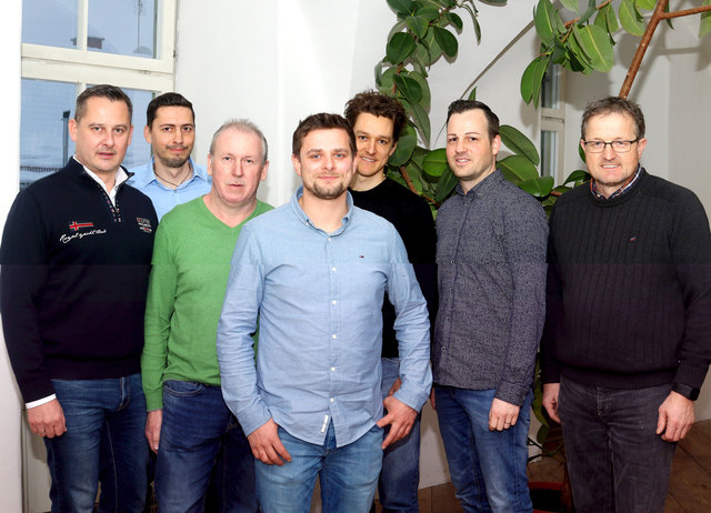 Wollen Spuren hinterlassen: Bgm. Andreas Thürschweller, Christian Krottmaier (Eibiswald), Hannes Kofler, Gregor Moser (RC Eibiswald), David Schöggl, Markus Gutschi (netWERKER) und Bgm. Josef Waltl (Wies) (v.l.). | Foto: Franz Krainer