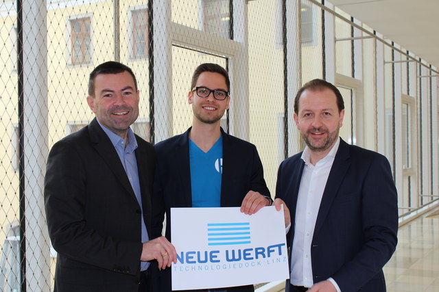 Geschäftsführer des Techcenters Georg Spiesberger, Planery GmbH Gründer Ilja Jochum und Aufsichtsratsvorsitzender des Techcenters Bernhard Baier | Foto: techcenter