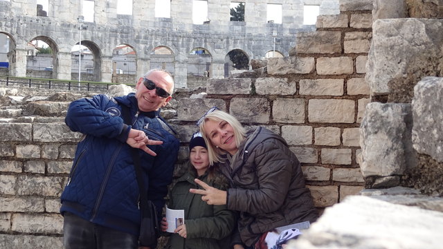 Urlaub Februar 2018 in Rovinj(Foto Coloseum Pula)etwas besonderes.