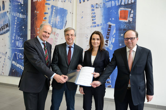 Die Initiatoren des Volksbegehrens: Paul Sevelda, Hellmut Samonigg, Daniela Jahn-Kuch, Thomas Szekeres