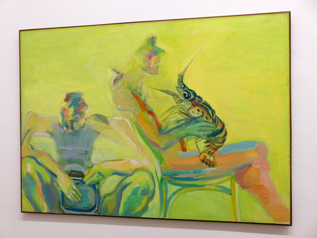 Doppeltes Selbstportrait mit Hummer 1979 / Maria Lassnig