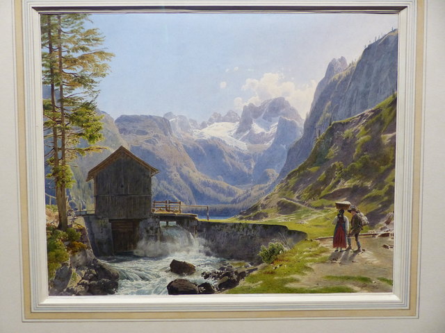 Der Dachstein im Salzkammergut vom Vorderen Gosausee / Rudolf von Alt