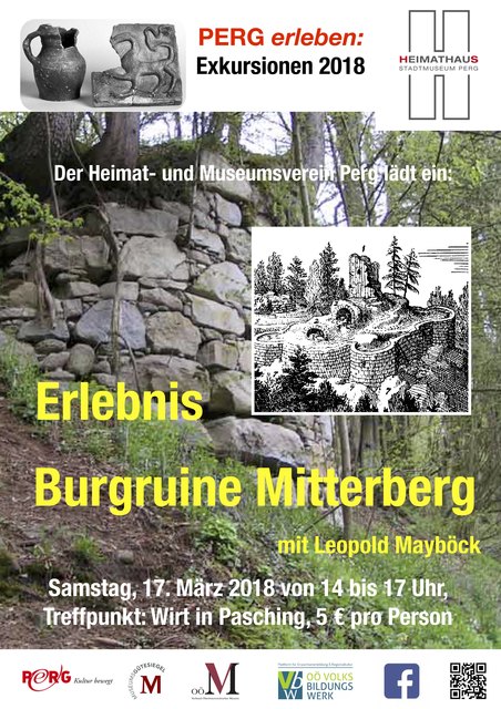 Leopold Mayböck: Exkursion Burgruine Mitterberg
