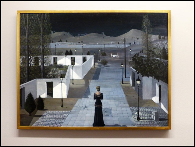 Landschaft mit Laternen 1958 /  Paul Delvaux