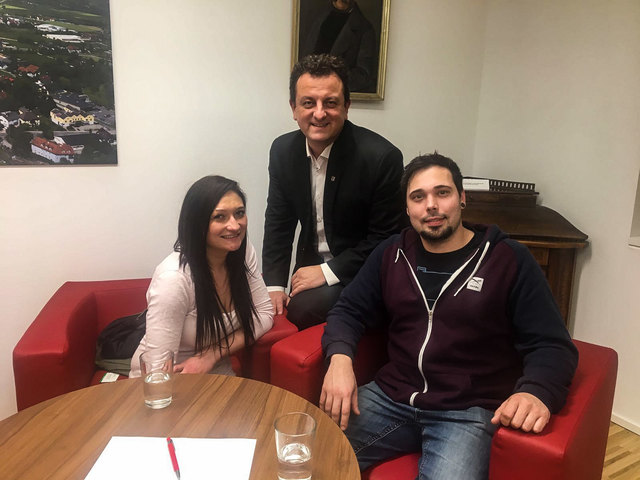 Sandra Scharinger, Horst Hufnagl, Mario Immler​
​(von links)​﻿ | Foto: JCUV