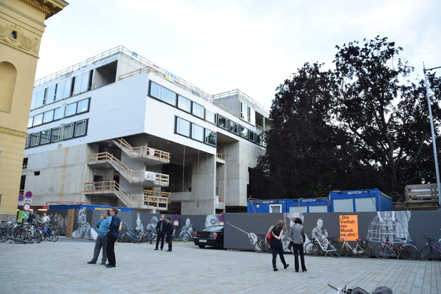 Sehr umstritten: Das Haus der Musik (in Bau)