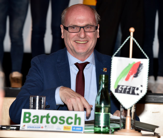 GRAZ,AUSTRIA,24.JAN.15 - SOCCER - STFV, Steirischer Fussballverband, annual general meeting. Image shows president Wolfgang Bartosch (STFV). Photo: GEPA pictures/ Michael Riedler