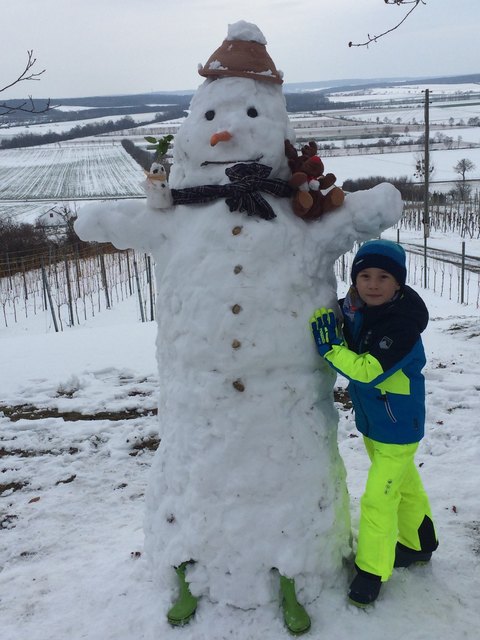 Mein größter und kleinster Schneemann