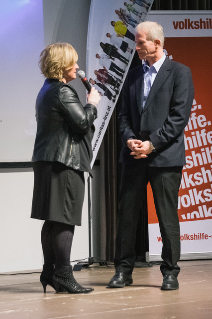 Conny Wernitznig im Gespräch mit Erich Traxler, dem Obmann der Leader-Region Mühlviertler Kernland. | Foto: Richard Schramm