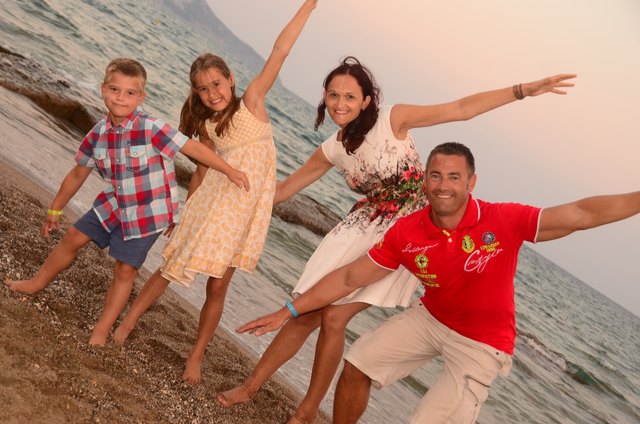 Spaß am Strand von Kreta