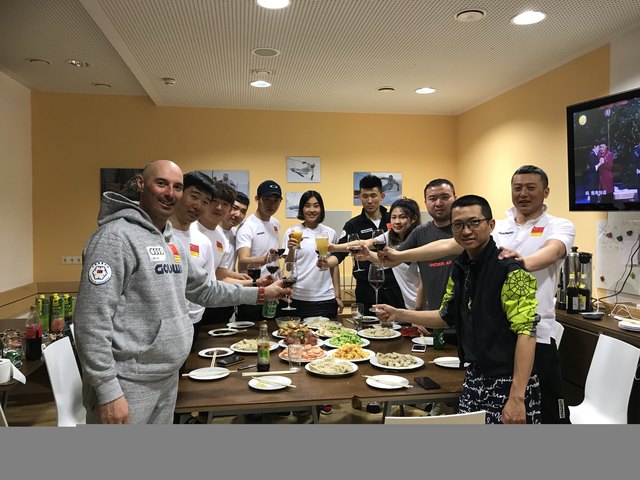Die chinesische Mannschaft feierte das Neujahrsfest im LNZ in Hinterstoder. | Foto: HIWU