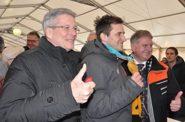 Gute Laune: Peter Kaiser mit Mayer