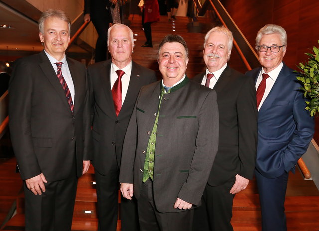 Alle Bürgermeister der letzten Jahre und der aktuelle: Bernd Kaiser , Walter Thaler , Peter Padourek , Hans Wallner , Georg Maltschnig.