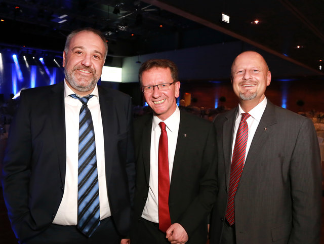 Stadtrat Christof Mayr , Vizebgm. Andreas Wimmreuter , Stadtrat Gerald Rieder.
