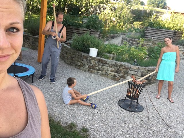 Grillen bei Familie Gruber