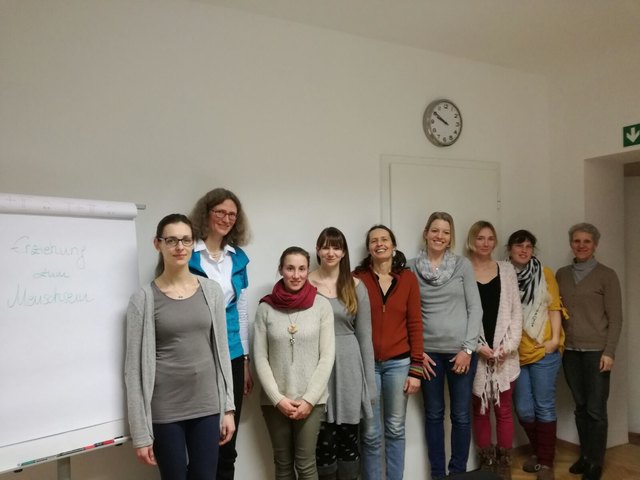 Helga Daurer, Referentin Gerlinde Gleiß-Bohacek, Cornelia Danzer, Nadine Gockner, Barbara Schoder, Petra Peterseil, Silvia Wimmer, Romana Loibl, Marianne Stöckler