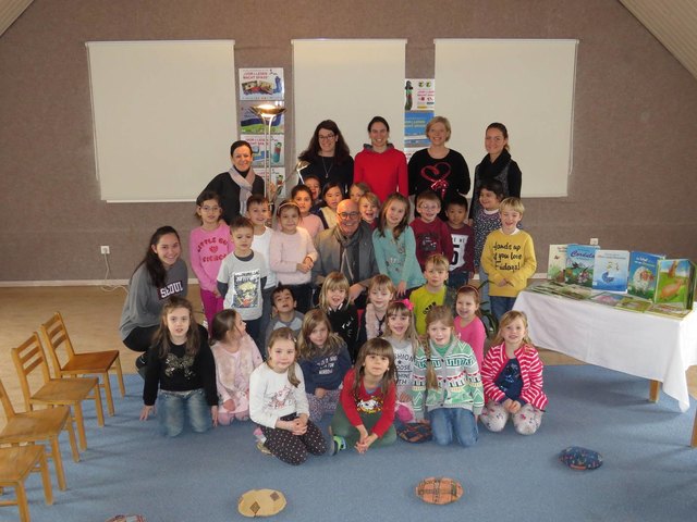 "Leseonkel" Bgm. Georg Rosner war bei der Lieblingsbuchwoche im Städtischen Kindergarten Oberwart zu Gast. | Foto: Stadtgemeinde Oberwart
