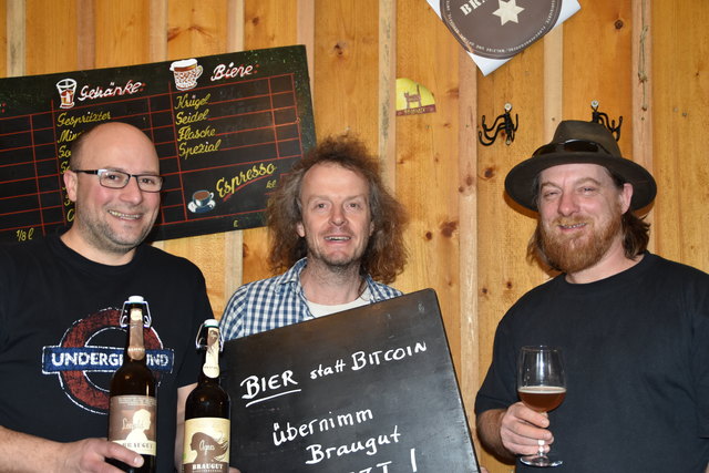 Matthias Marek, Christoph Lechner und Georg Vogl hoffen auf einen leidenschaftlichen Brauerei-Nachfolger.
