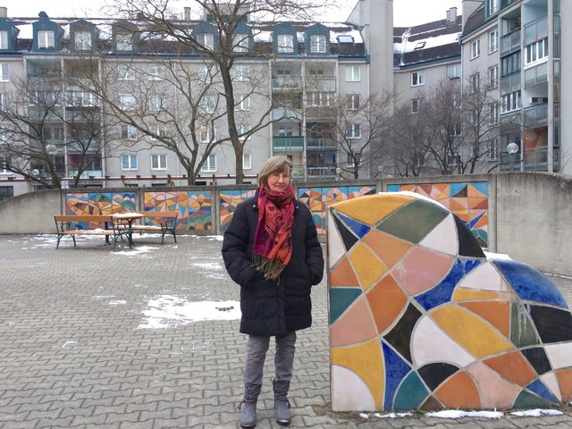 Dagmar Jenewein im Bruno-Kreisky-Hof
