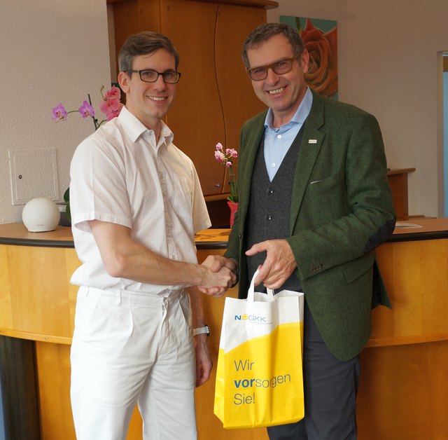 Dr. Wolfram Körpert und Norbert Kreillechner (NÖGKK)